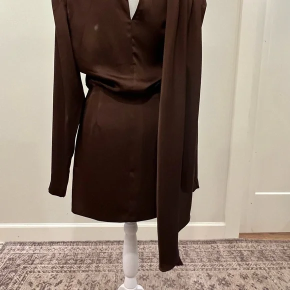 Ronny Kobo Collection Brown Long Sleeve Dress - Picture 9 of 11